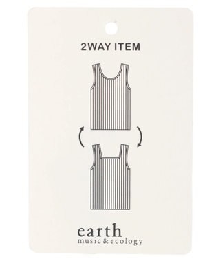 earth music&ecology ２ＷＡＹリブニットタンクトップ Black