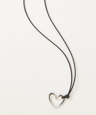 Phoebe ワンストロークハートコードチョーカーネックレス シルバー