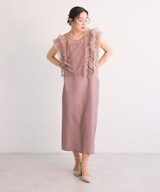 Green Parks ・Ｒａｉｌｍｅ　ＳＥＴ２点　レースブラウス＆ワンピ Pink