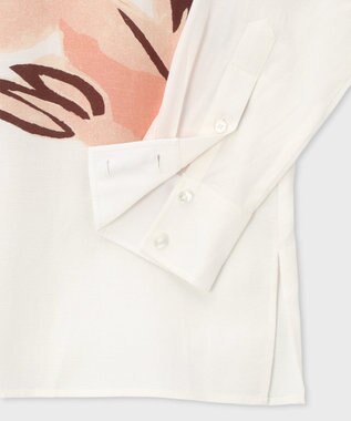 Paul Smith La Peche パネルプリント シャツ ホワイト