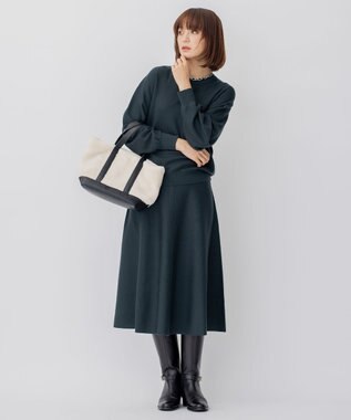 23区 ボアフリース トートバッグ ブラック系