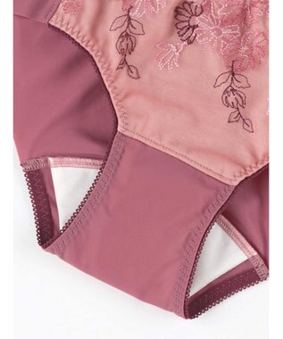 AMPHI サニタリーショーツ 【BRAGENIC ブラジェニック 脇高細見えタイプ】羽付きナプキン対応  BMI353とペア 吸汗速乾(後ろ身頃) 生理用ショーツ PMI053 アンフィ／ワコール ロマンピンク