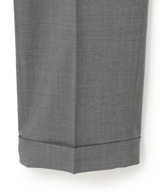 J.PRESS MEN 【J.PRESS ORIGINALS】PEPPIN MERINO TROPICAL PIPED STEM TROUSERS / JAPAN MADE ライトグレー系