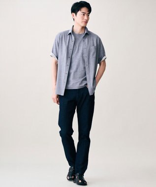 JOSEPH ABBOUD 【キングサイズ・ジャージー素材・ストレッチ】コンパクトコットンジャージー Tシャツ ライトグレー系2
