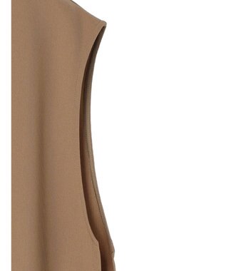 Green Parks キーネックカットベスト Beige