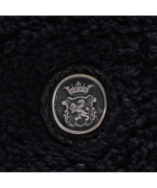 A.D.M.J. 【もこもこ】オスカー/コード刺しゅうキューブトート25cm(Dカン＋) PITCH BLACK