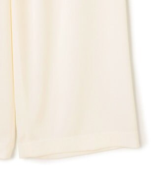BEIGE， 【洗える】LLOYD / ハンマーサテンイージーワイドパンツ Ecru