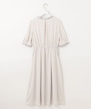 ANY SIS 【洗える】2WAYネック ワンピース アイボリーベース