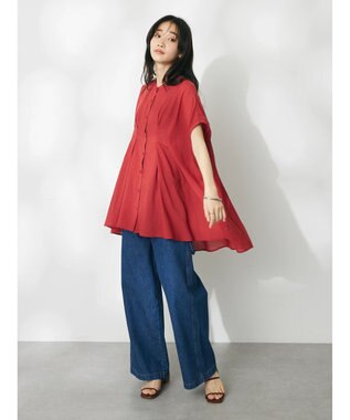 CRAFT STANDARD BOUTIQUE ウ゛ィンテージボイルタックチュニック Red