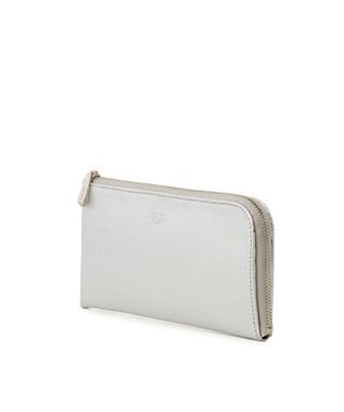 IBIZA やぎ革　L字ファスナー長財布 シルバー