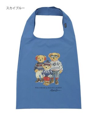 MOONBAT POLO RALPH LAUREN レインバッグ ポロベア／撥水 スカイブルー