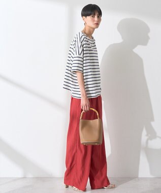 AMERICAN HOLIC バスクボーダー半袖プルオーバー Navy