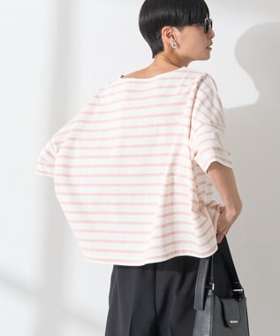 AMERICAN HOLIC バスクボーダー半袖プルオーバー Pink