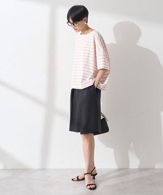 AMERICAN HOLIC バスクボーダー半袖プルオーバー Pink