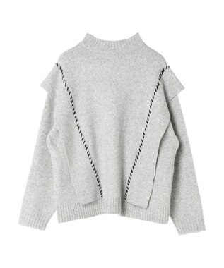 CRAFT STANDARD BOUTIQUE ハンドステッチニットプルオーバー Gray Mixture