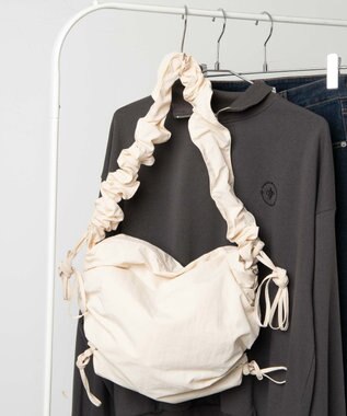 WEGO ドロストギャザーショルダー ホワイト