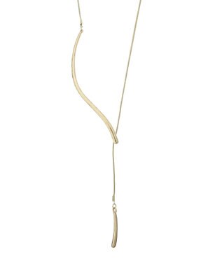 AMERICAN HOLIC ハーフラインスライドネックレス Gold