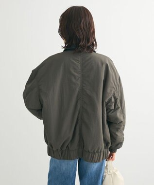 Green Parks ・ＥＬＥＮＣＡＲＥ　ＤＵＥ　フェイクレザーエリブルゾ Charcoal Gray