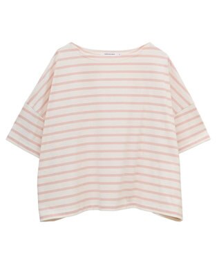 AMERICAN HOLIC バスクボーダー半袖プルオーバー Pink