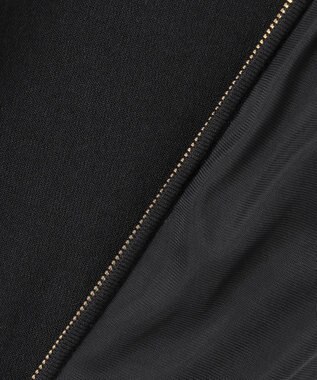 ANY SIS 【洗える】チュールレイヤードニット ブルゾン ブラック