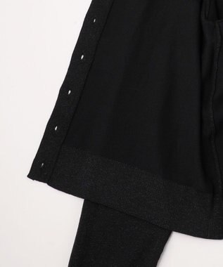 組曲 S ラメアンサンブル ニット ブラック系