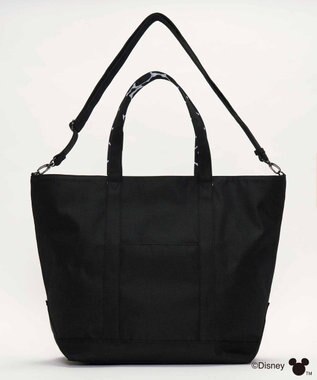 Y'SACCS 【Disney Collection】シルエットプリント2WAYトートバッグ ブラック