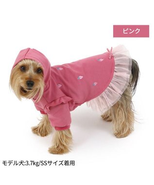 PET PARADISE ペットパラダイス パーカー 苺柄 《ピンク》 小型犬 ピンク