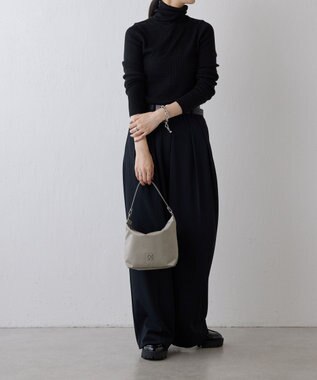 russet シンプルショルダーバッグ【クラウズナイロン】(CE-1467) Gray