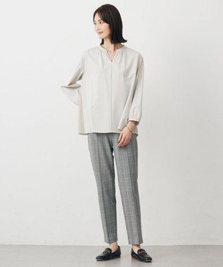 J.PRESS LADIES コンパクトトリコット バックプリーツ カットソー ベージュ系