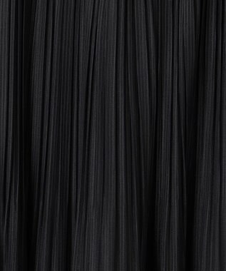 ANY SIS 【洗える】シアーストライププリーツ スカート ブラック系