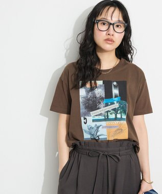 CRAFT STANDARD BOUTIQUE フォトプリントTEE Brown