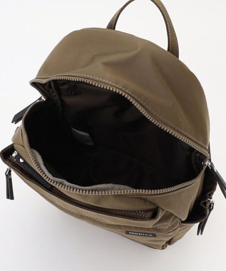 LA BAGAGERIE 【MONICA】サイドジップリュックサック カーキ
