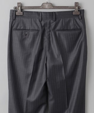 GOTAIRIKU シワになりにくい【御幸毛織/みゆきけおり】Superio160 スーツ_グレーストライプ グレー系1