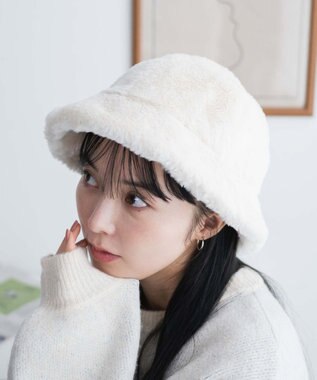 WEGO ファーメトロハット オフホワイト