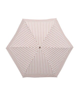 MOONBAT GRACY(グレイシー) 晴雨兼用日傘 折りたたみ傘 T/C Shirts stripe テラコッタ