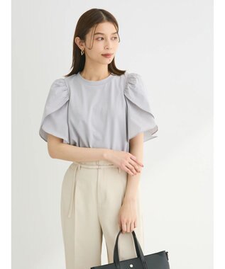 Green Parks ・ＳＵＧＡＲ　ＳＰＯＯＮ　チューリップスリーブＴＥＥ Light Gray