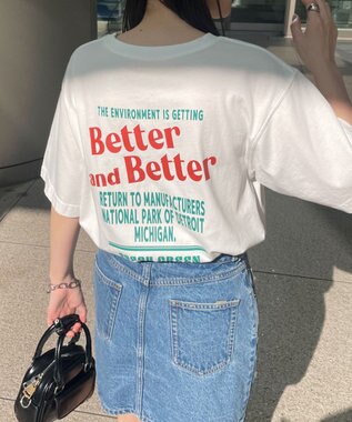 WEGO ヴィンテージライクグラフィックTシャツ ホワイト