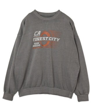 WEGO 【ユニセックス着用ITEM】ピグメントグラフィックプルオーバー 柄3