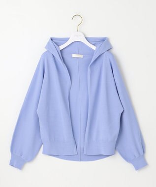 ANY SIS 【接触冷感・UVケア】ニットフーディー カーディガン ライトブルー