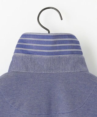 JOSEPH ABBOUD クールビズ【WEB限定・速乾】シャンブレー ポロシャツ ブルー系