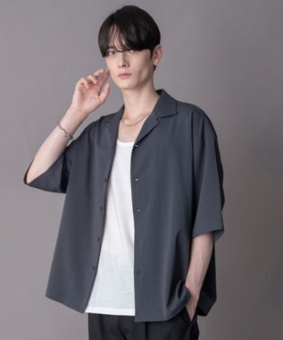 WEGO 【ユニセックス着用ITEM】クレープオープンカラーシャツ（SS）
