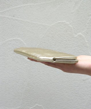 FOLNA RD ロング天溝がま口 財布 ゴールド