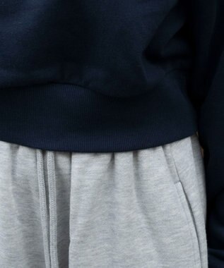 WEGO グラフィックショートプルパーカー ネイビー