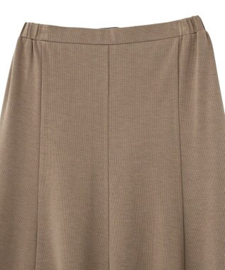 YECCA VECCA 【接触冷感】カットマーメイドスカート Dark Beige