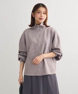 Green Parks ・ＳＵＧＡＲ　ＳＰＯＯＮ　スエードポンチハーフＺＩＰ Gray