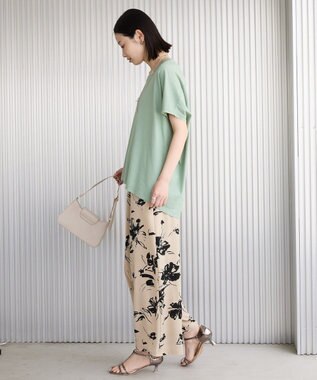 AMERICAN HOLIC 【WEB限定】アソートギャザー柄パンツ Beige