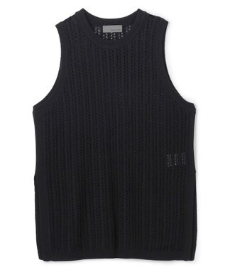 uncrave シースルーケーブルニット ノースリーブトップス