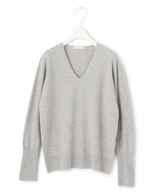 ICB 【人気のため新色追加・WEB限定カラーあり】ソフトウールハイゲージ Vネックニット トップグレー系