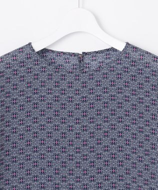 自由区 【洗える・XSサイズあり】アラベスクプリント ブラウス ブーケンビリア