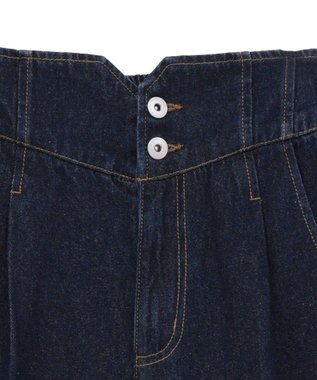earth music&ecology ハイウエストデニムパンツ Indigo
